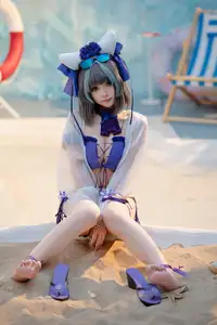 Coser Bangni Transforms into Alluring Swimsuit Cheshire on the Beach - (87P)-17