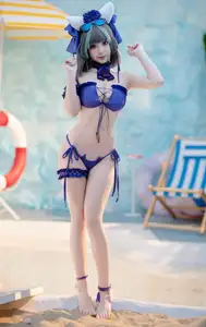 Coser Bangni Transforms into Alluring Swimsuit Cheshire on the Beach - (87P)-8