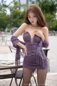 Pai Huang Gua Girl No.10522: Mesmerizing Beauty in Alluring Purple by XiuRen-20
