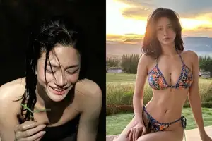 Tran Ngoc Bich: Alluring Beauty & Chic Style in a Vibrant Silk Dress-5