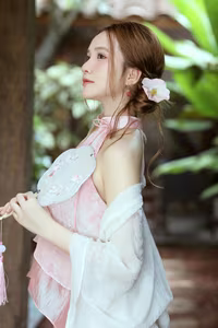 VGU No.107: Captivating Asian Beauty in Elegant Traditional Attire, A Dreamy Muse-8