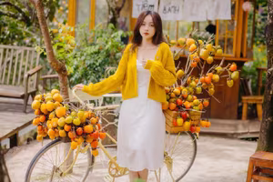 VGU No.120: Radiant Youth Amidst Golden Blooms – A Captivating Summer Portrait-15