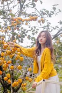 VGU No.120: Radiant Youth Amidst Golden Blooms – A Captivating Summer Portrait-12