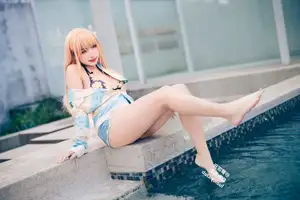Coser Momo: Marin Kitagawa Swimsuit Ver. – Radiant Charm by the Pool-6