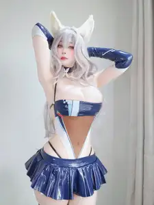 Coser Bai Yin 81 Fantia 2025/4 Part01: Enchanting Cosplay in a Unique Outfit-9