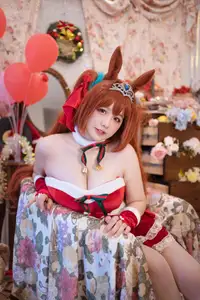 Coser A Ban as Uma Musume's Daiwa Scarlet: Festive Crimson Starfall Night 0047-9809496351-8
