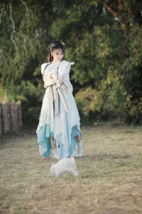 YiTuYu Vol.8273: Chun Yu – Ethereal Wuxia Beauty and Serene Warrior at Sunset-5