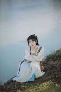 YiTuYu Vol.8273: Chun Yu – Ethereal Wuxia Beauty and Serene Warrior at Sunset-1
