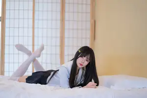 Charming Schoolgirl in Uniform: A Glimpse into Summer Reverie-17