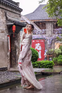 VGU No.70: Captivating East Asian Beauty in Traditional Attire with a Radiant Smile-6