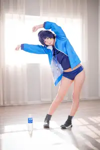 Discover the Alluring Charm of Coser Xi Huan Ai Li Ma in Yuuka's Gymnastics Outfit (56P)-25