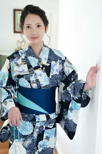 Miho Machiyama: Elegant Charm in Azure Blue Outfit - Idolpost Part02-7