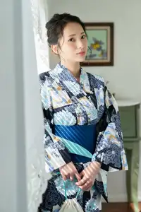 Miho Machiyama: Elegant Charm in Azure Blue Outfit - Idolpost Part02-17