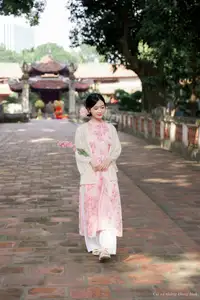 Vietnamese Ao Dai Charm: Traditional Beauty Embraced by Youthful Grace 1000024725-8