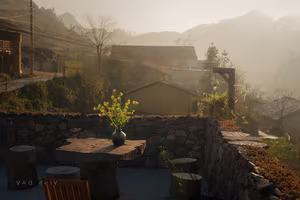 Lo Lo Chai: Peaceful Evening in Majestic Mountains, Where Time Stands Still on Stone Plateau-0