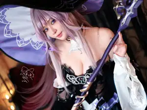 Coser Machi Transforms into Herta Honkai Star Rail: A Stunning Cosplay Gallery You Can't Miss-12
