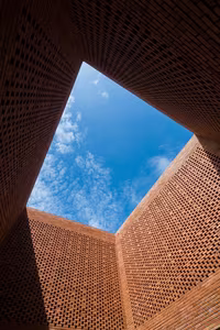 Astonishing architecture of the sloped roof house in Long An resembling a brick kiln hiding unique interior spaces-0
