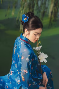 VGU No.129: Discover the Elegant Ao Dai Beauty of a Vietnamese Girl Captivating Graceful Smile-2