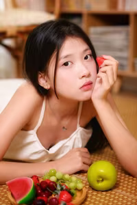 VGU No.67: Captivating Gaze of a Gentle Young Muse with Fresh Ripe Fruits-5