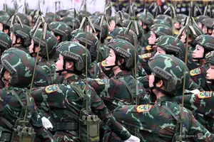 Vietnam's Female Soldiers: Majestic Parade Rehearsal Showcases Strength and Discipline-0