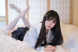 Charming Schoolgirl in Uniform: A Glimpse into Summer Reverie-19