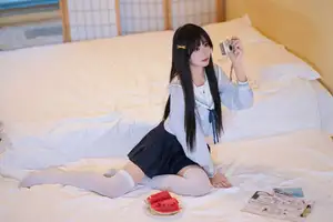 Charming Schoolgirl in Uniform: A Glimpse into Summer Reverie-24