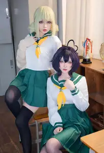 Coser Qing Shui You Nai Transforms into Utena Hiiragi JK from Gushing over Magical Girls - Pure, Adorable & Captivating-5