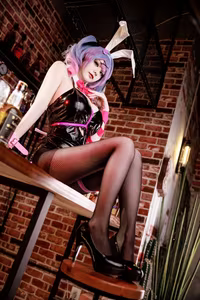 Coser A Xue Xue: Miku Bunny Hole Part01 - Alluring & Captivating Cosplay-11