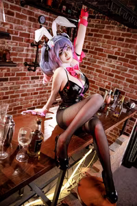 Coser A Xue Xue: Miku Bunny Hole Part01 - Alluring & Captivating Cosplay-10
