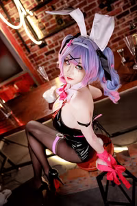 Coser A Xue Xue: Miku Bunny Hole Part01 - Alluring & Captivating Cosplay-7