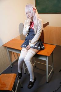 Coser Alya Cute School Uniform Cosplay-27