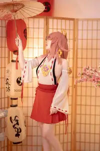 Enchanting Yae Miko Cosplay by Bangni邦尼 - Part 01-5