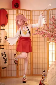 Enchanting Yae Miko Cosplay by Bangni邦尼 - Part 01-11