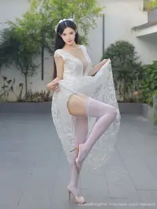 Li Shuang Er No.10661: Ethereal Beauty in a Sexy White Gown-19