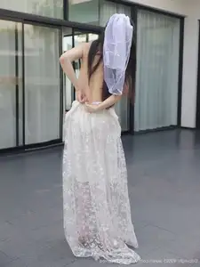Li Shuang Er No.10661: Ethereal Beauty in a Sexy White Gown-32