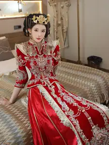 Li Shuang Er: Traditional Beauty in Vibrant Xiùhéfú from XiuRen model Part01-22