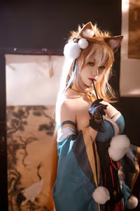 Coser Yuyuan Yuko as Genshin Impact's Hina: Ethereal Beauty Captivates Viewers (16P)-3