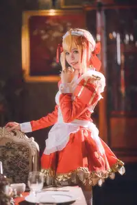 Coser Xing Dai Lu Lu as Charming Nero Maid: Special Photo Collection (35P)-16