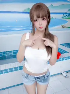 Coser Ri Nai Jiao: Enchanting Male Bathroom Cleaner Cosplay Part02-16