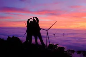 Cloud Hunting Khe Sanh: Romantic Couple Embraces Majestic Clouds & Wind Turbines-6