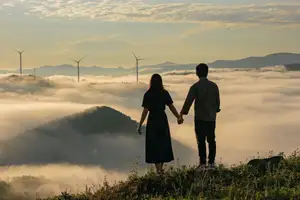 Cloud Hunting Khe Sanh: Romantic Couple Embraces Majestic Clouds & Wind Turbines-0